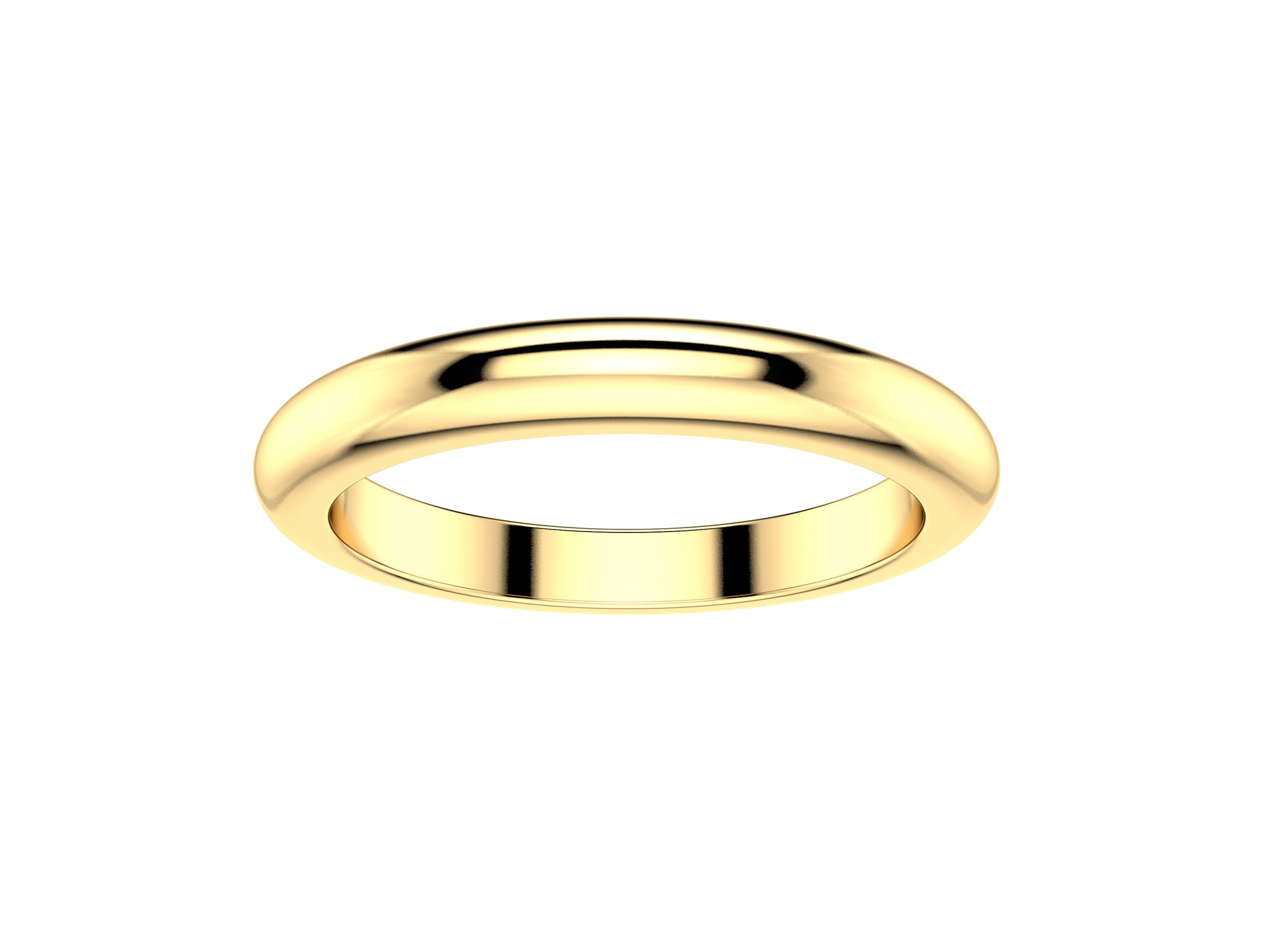 Love wedding band, width 2.5 mm, 18K yellow gold.