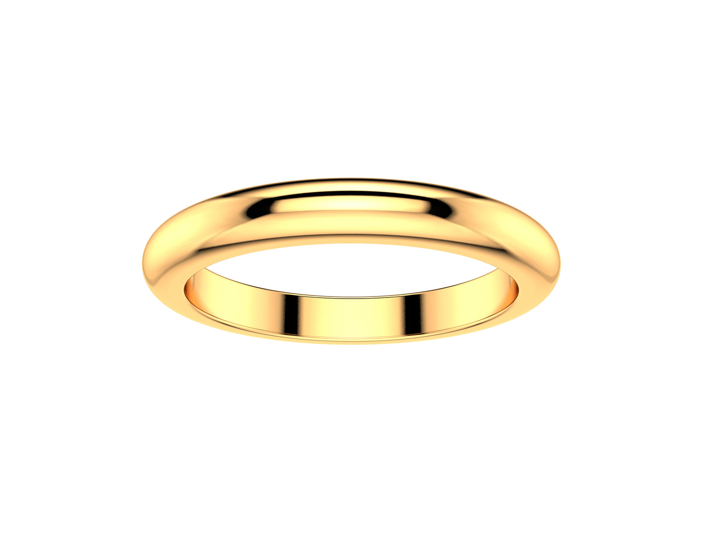 Love wedding band, width 2.5 mm, 18K rose gold.