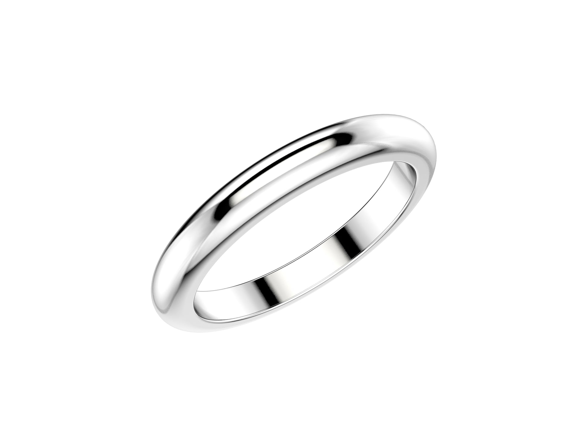 Love wedding band, width 2.5 mm, platinum 950.