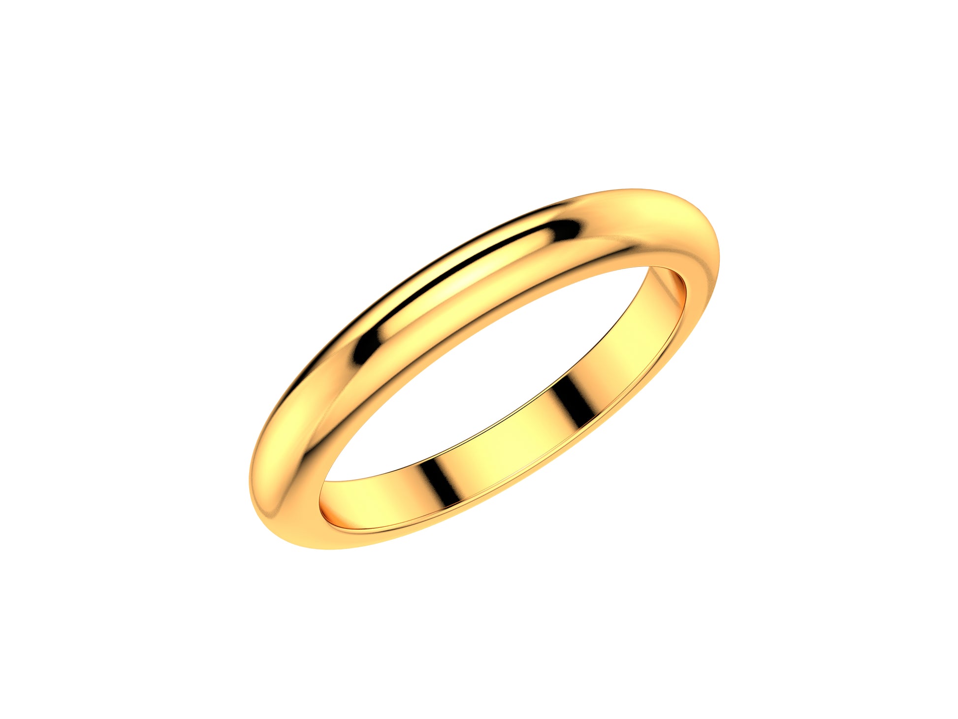 Love wedding band, width 2.5 mm, 18K rose gold.