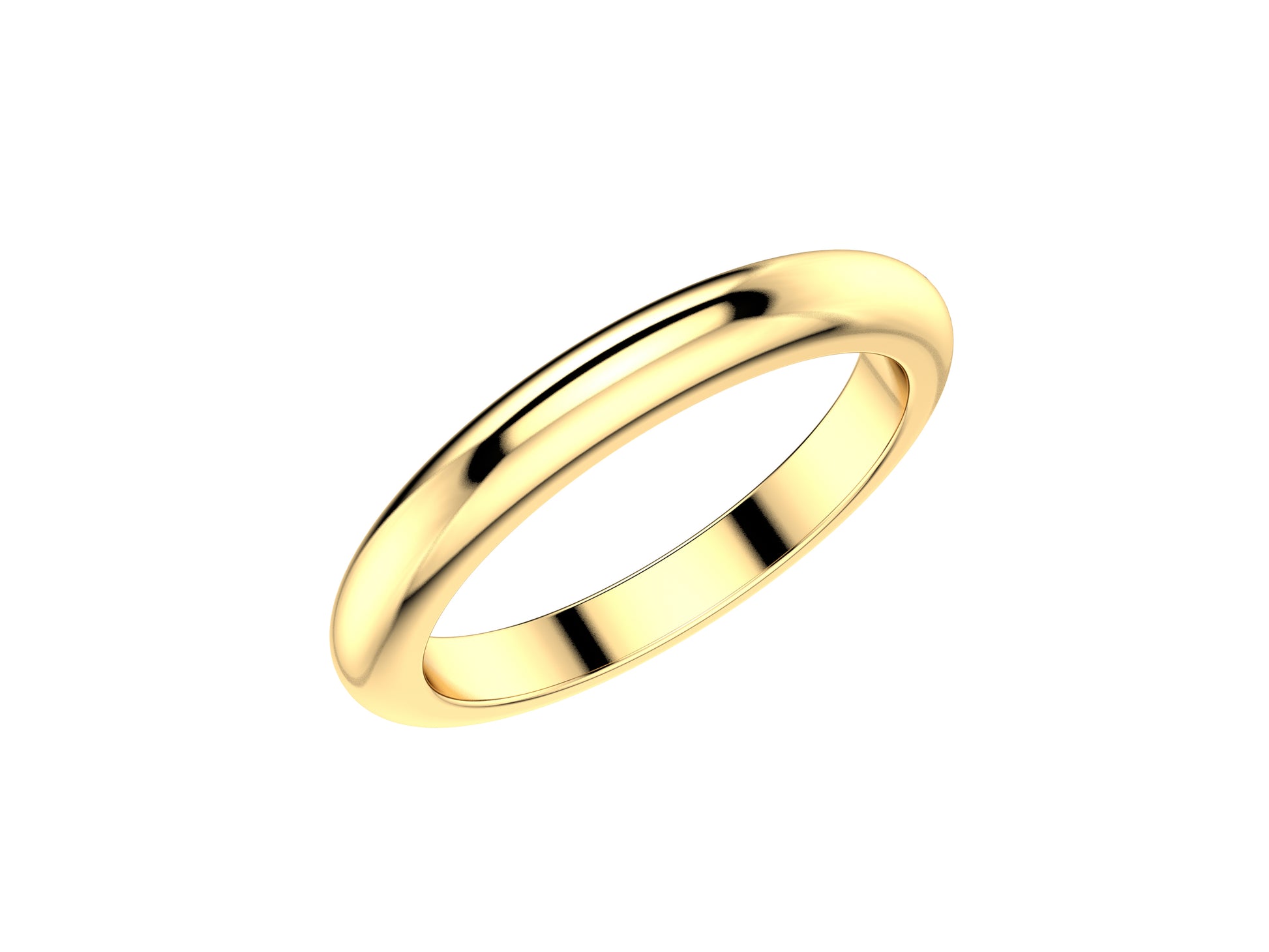 Love wedding band, width 2.5 mm, 18K yellow gold.