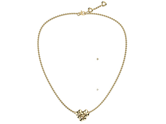 Flores de MatiJaro necklace, 18K yellow gold, diamonds. Length: 60 – 60.4 cm. Width of the motif: 15 mm. Length of the motif: 13 mm.