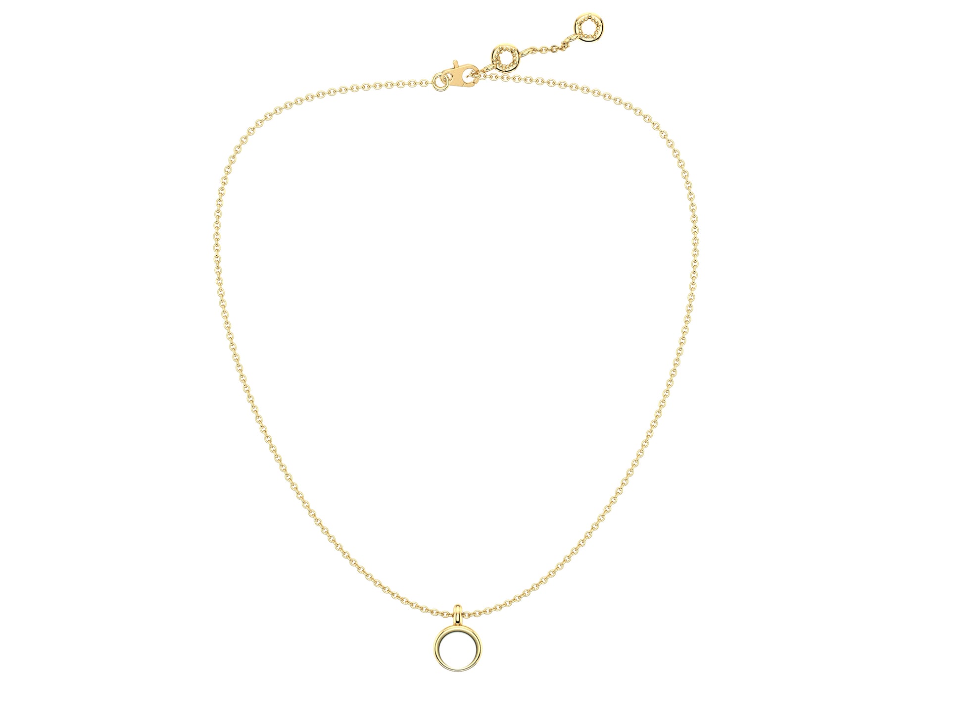 MatiJaro Pearl necklace, 18K yellow gold, set with an Akoya pearl.