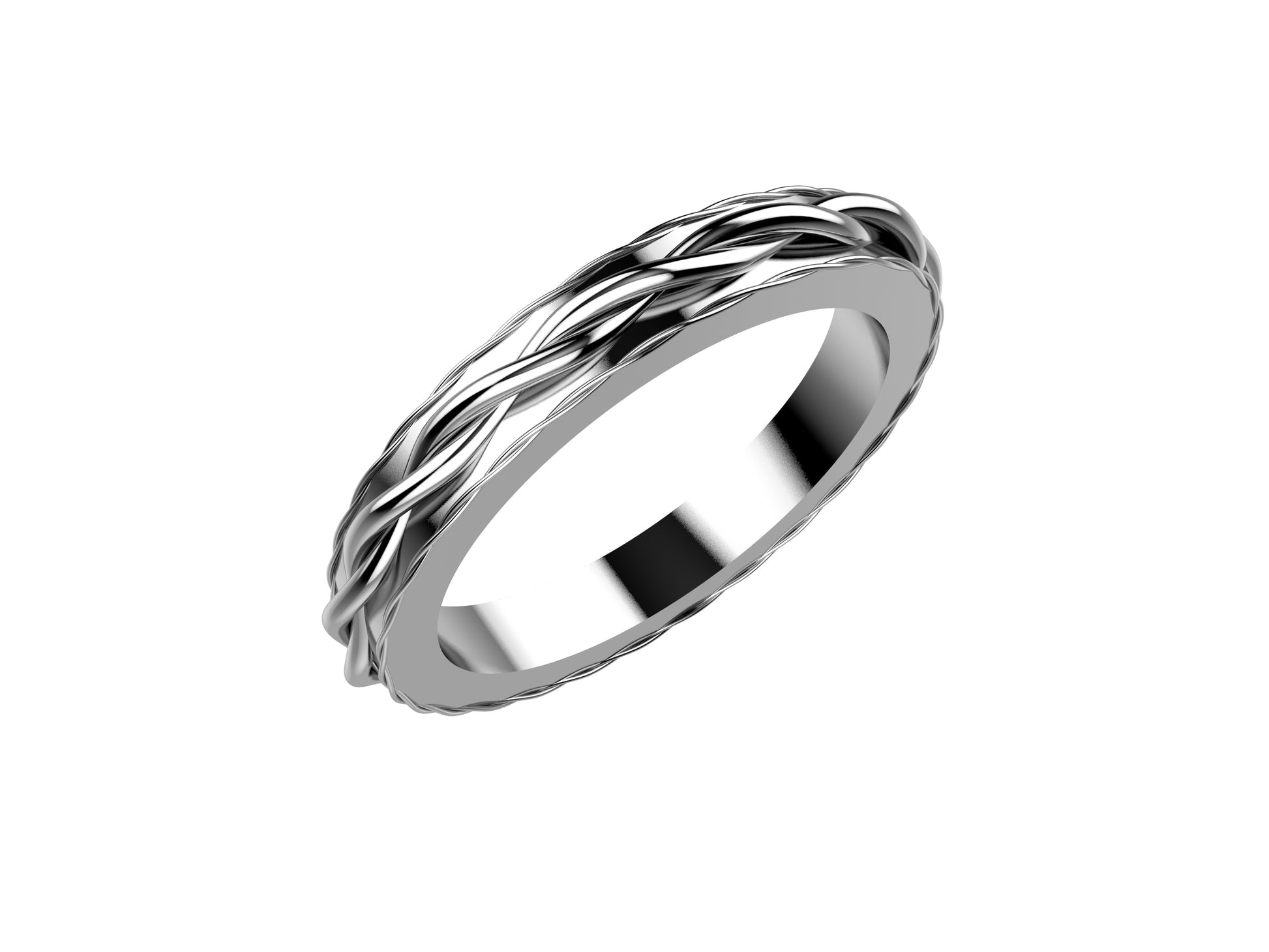 MatiJaro MJ Wedding Band wedding band, width 3.0 mm, platina 950.