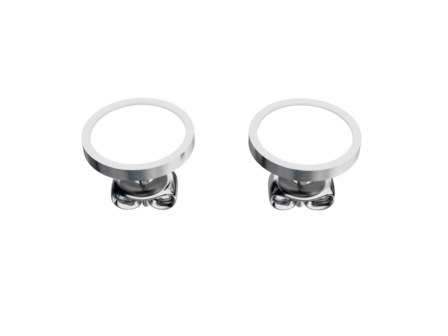 Hit New Style earrings, 925 sterling silver, enamel. Inner diameter 14 mm.