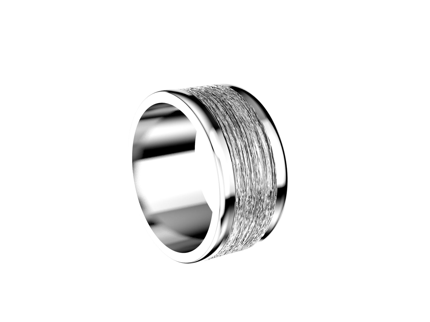 Hit New Style wedding band, width 11.0 mm, platina 950.