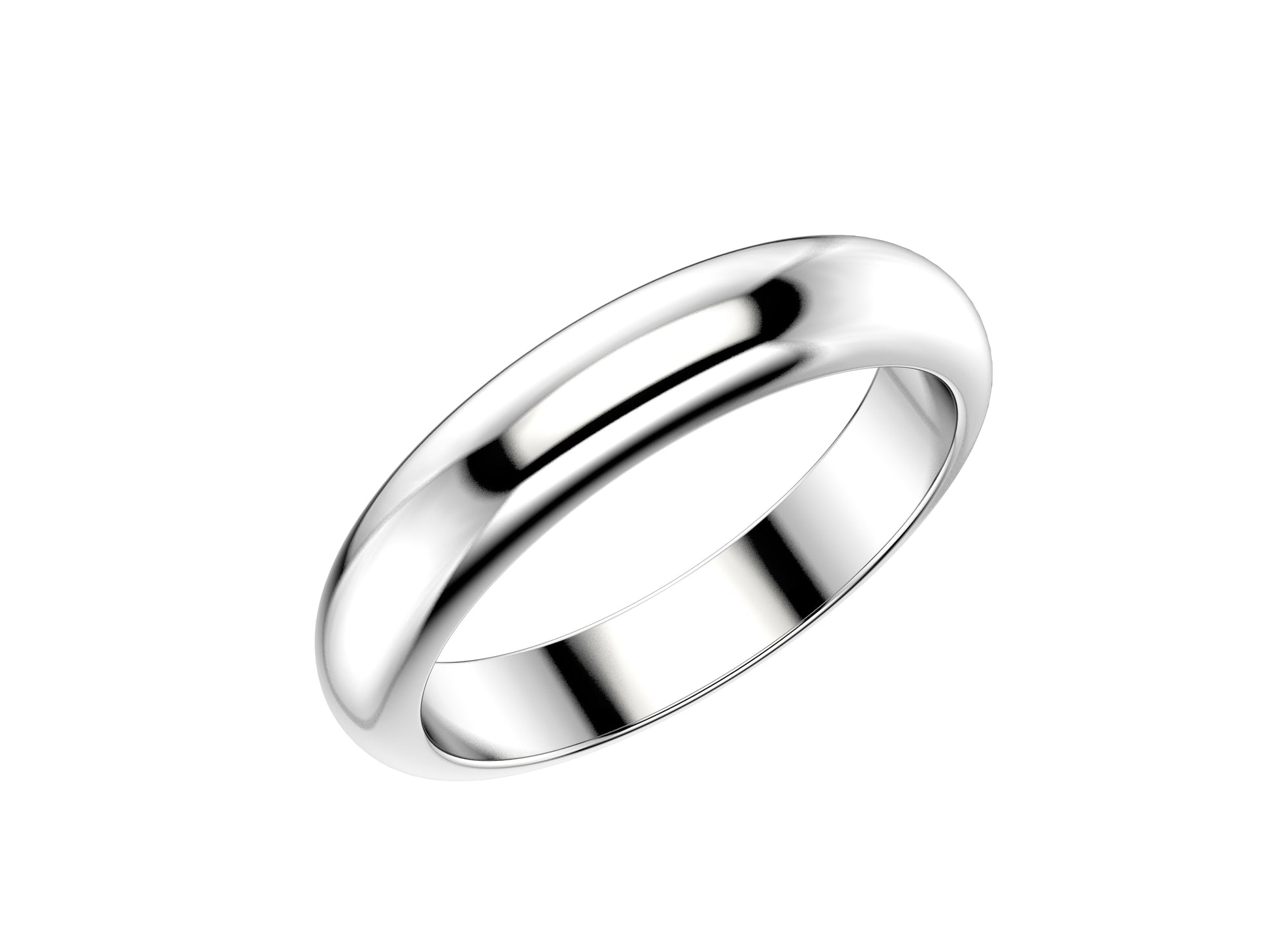 Love wedding band, width 3.5 mm, platinum 950.