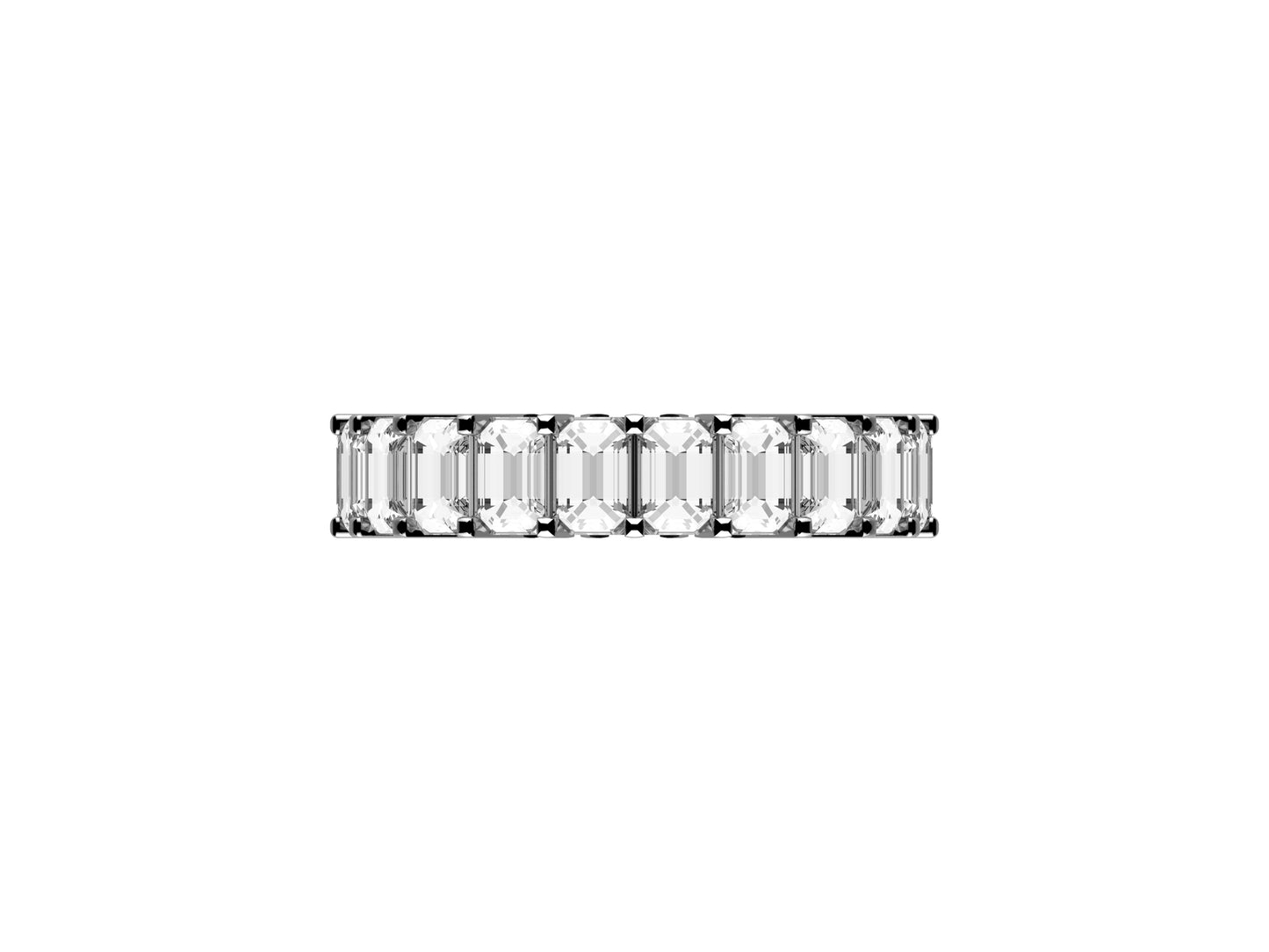 Gemmes De La Divinite wedding band, width 4.0 mm, platinum 950‰, set with 21 brilliant-cut diamonds totaling 2.9 carats. 