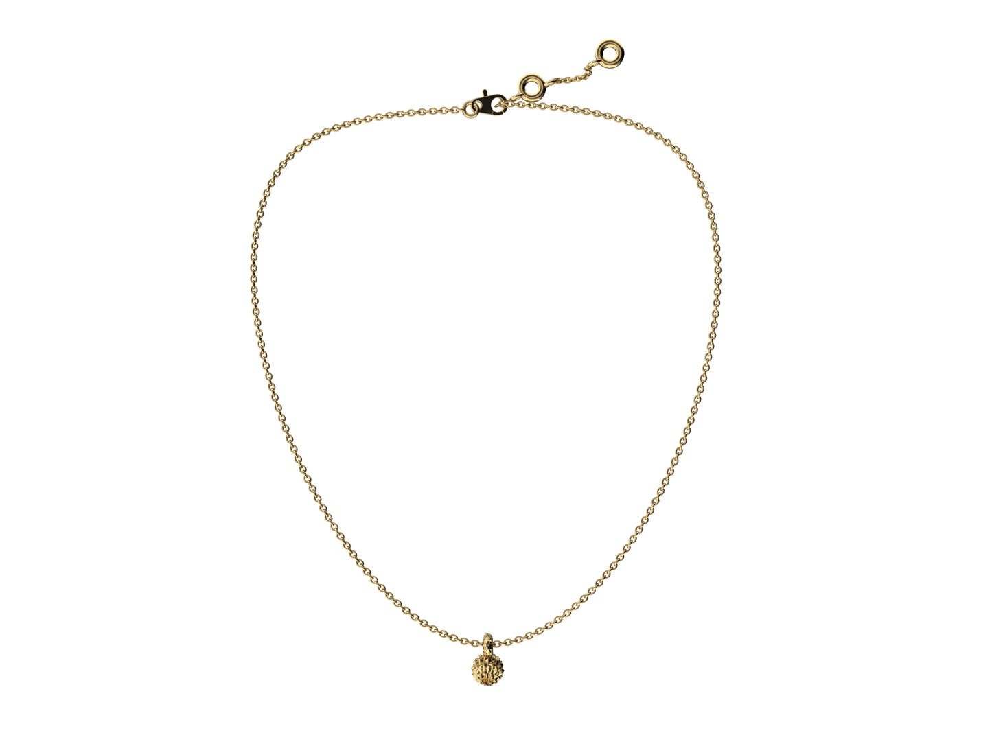 Flores de MatiJaro necklace, 18K yellow gold, pattern 6-11 mm.