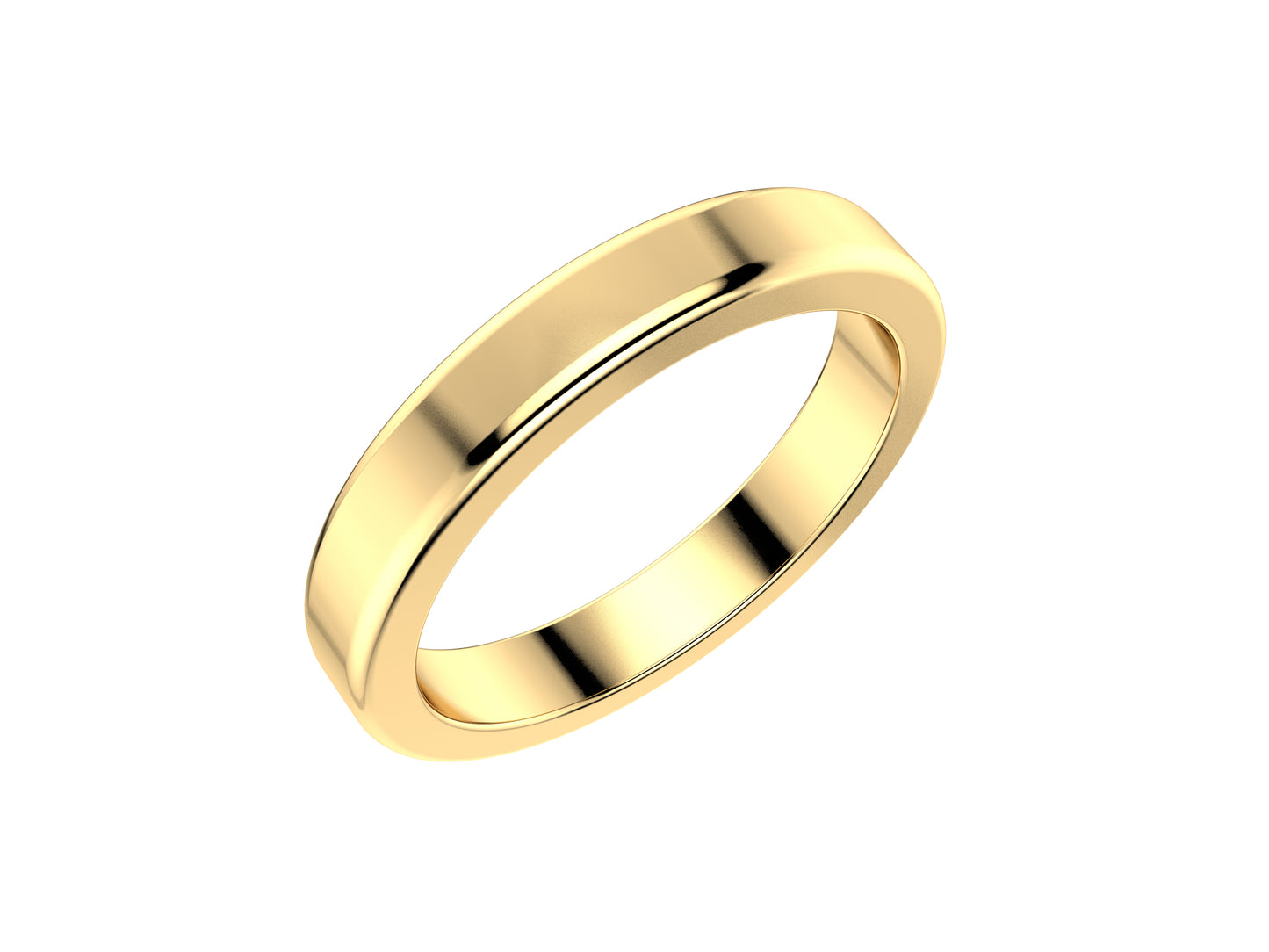 Love wedding band, width 3.0 mm, 18K yellow gold.