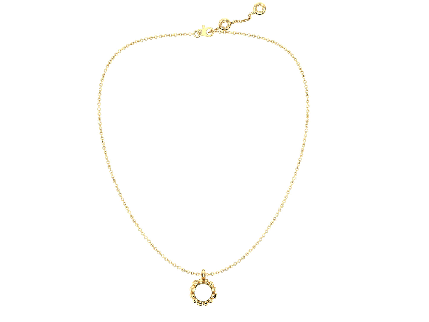 Matijaro Pearl necklace, 18K yellow gold, set with an Akoya pearl.