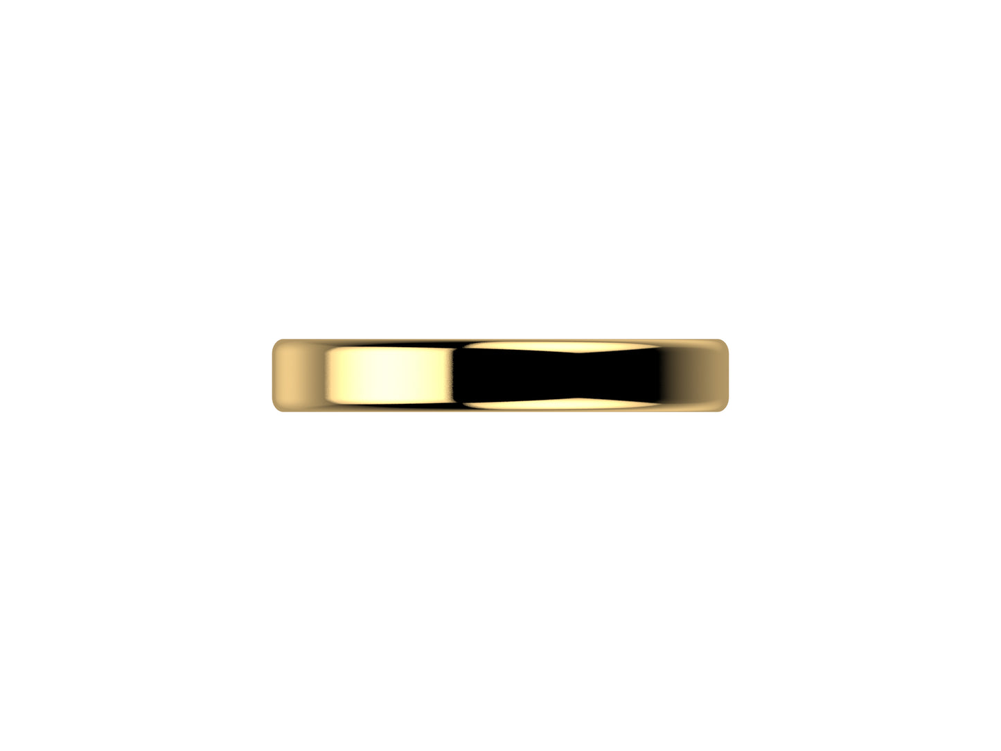 Love wedding band, width 3.0 mm, 18K yellow gold.