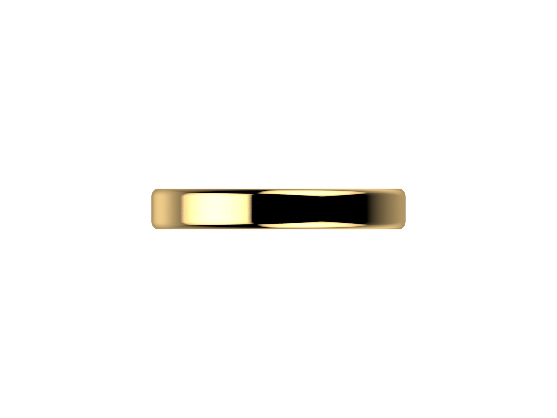 Love wedding band, width 3.0 mm, 18K yellow gold.