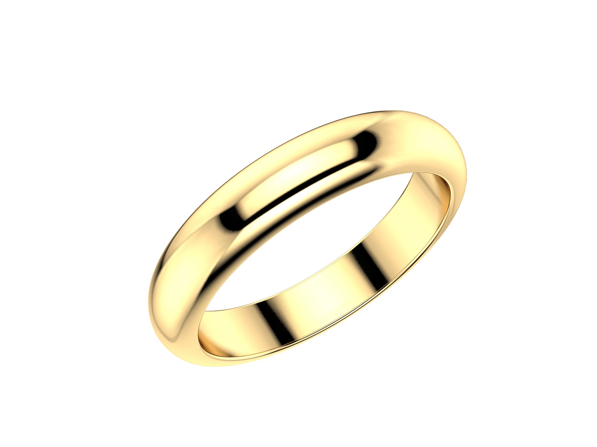 Love wedding band, width 3.5 mm, 18K yellow gold.