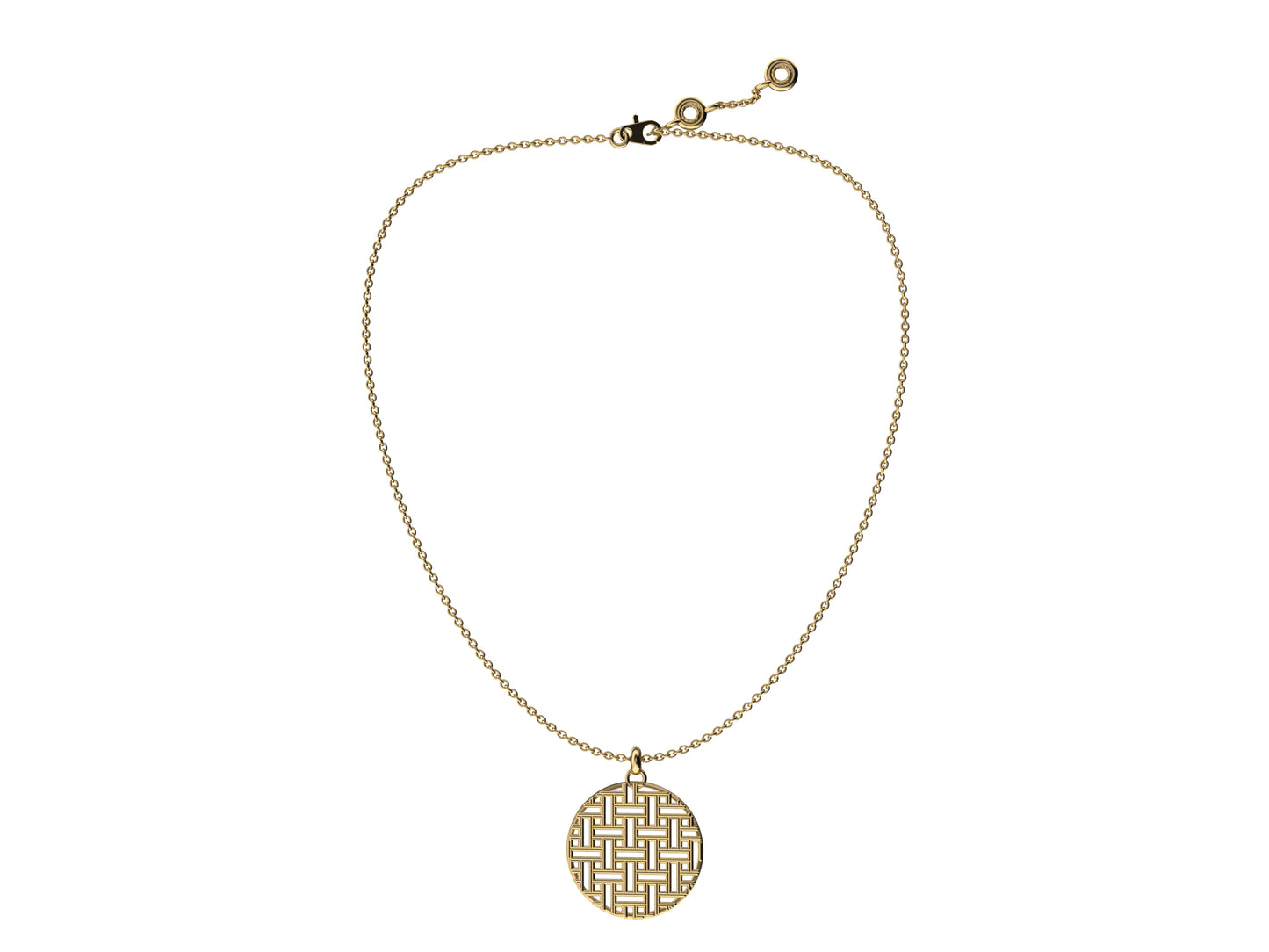 Hit New Style WM necklace, 18K rose gold. Inner diameter: 16 mm. Chain length: 760 mm.