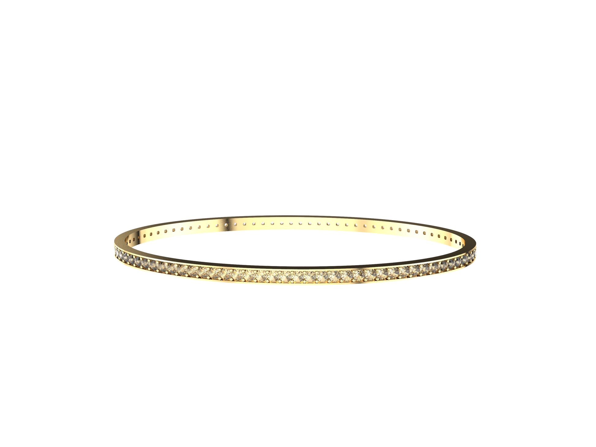Rainbow bracelet, yellow gold, set with 88 brilliant-cut diamonds.