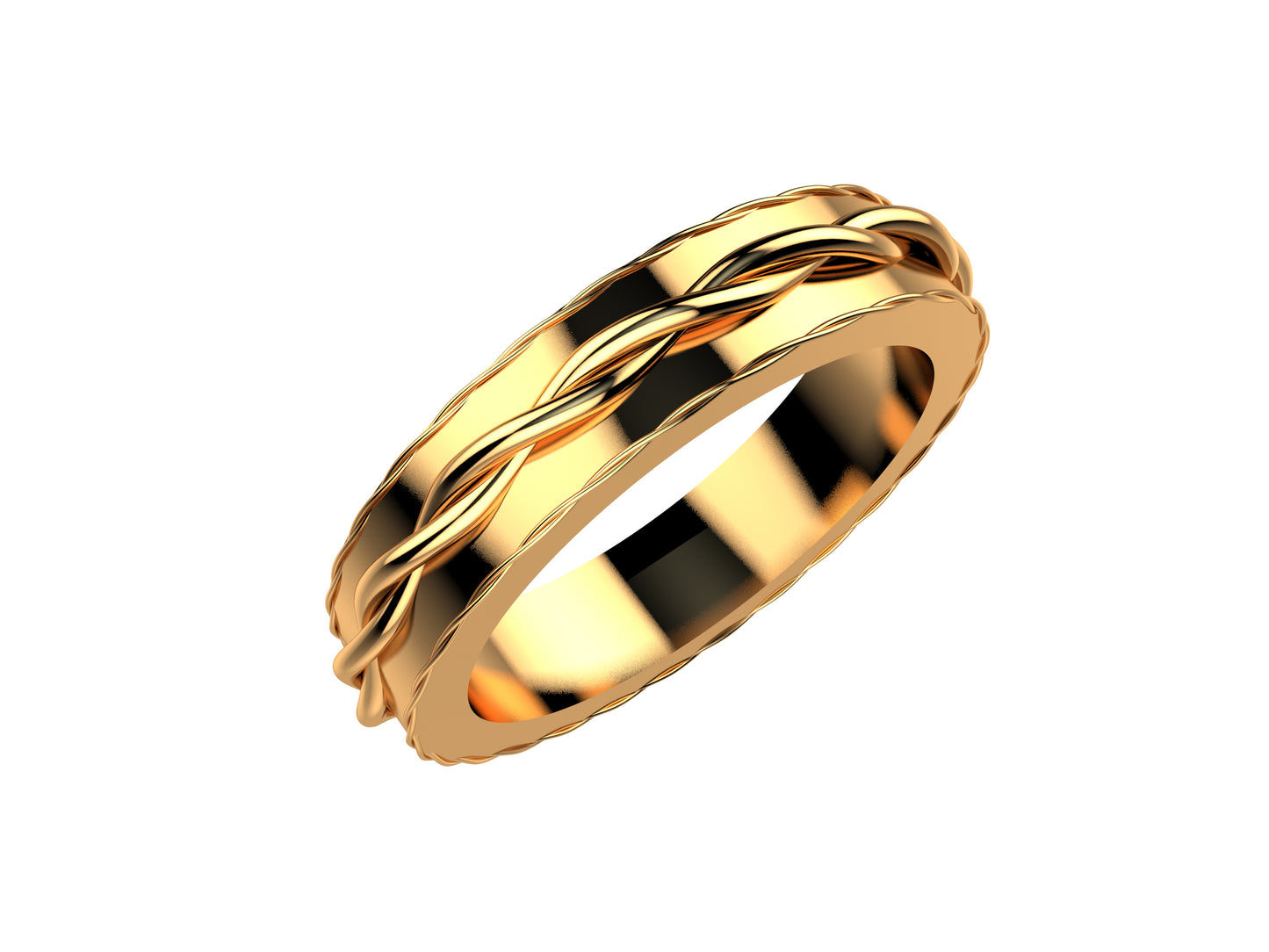 MatiJaro wedding band, width 5.0 mm, 18K rose gold