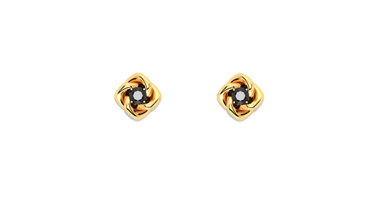 Gemmes De La Divinite earrings, 18K rose gold. Diameter of the pattern: 8.5 mm.