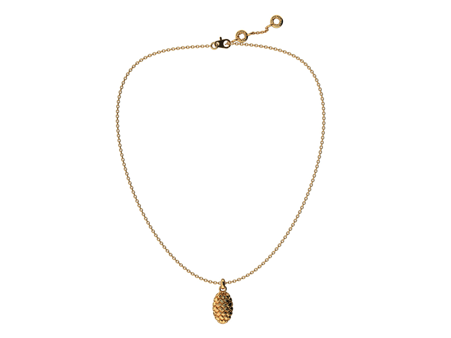 Flores de MatiJaro necklace, 18K rose gold. Length: 65.7cm. Width of the motif: 10 mm. Length of the motif: 16 mm.