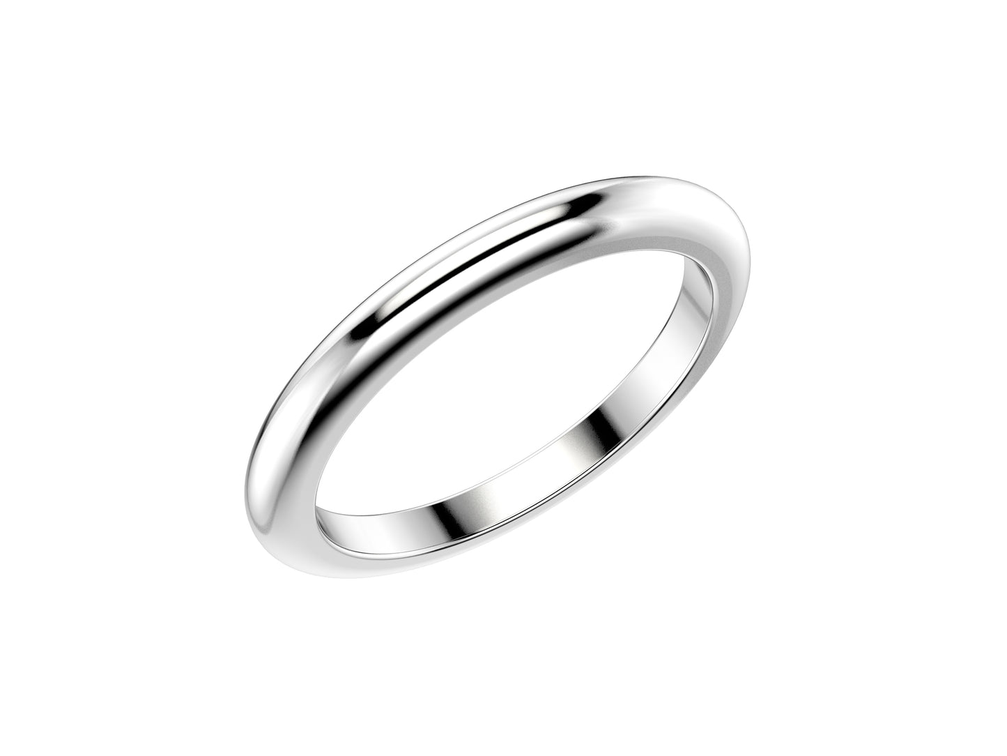 Love wedding band, width 2.0 mm, platina 950.