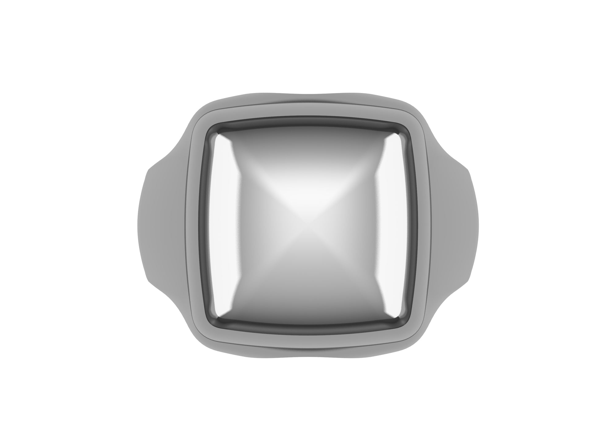 Hit New Style WM ring, sterling silver. Width of the pattern: 18.0 mm.