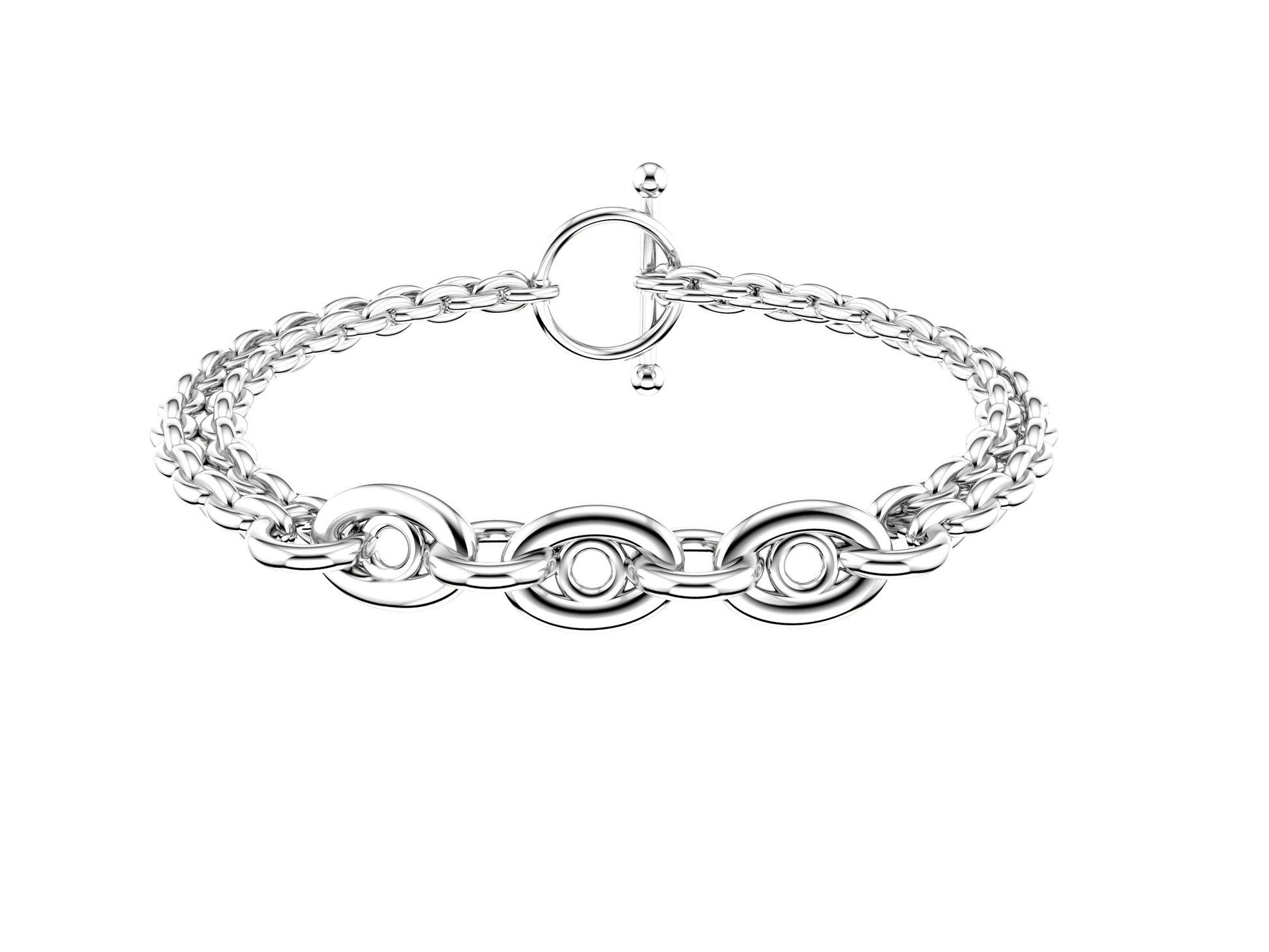 Hit New Style bracelet, silver.