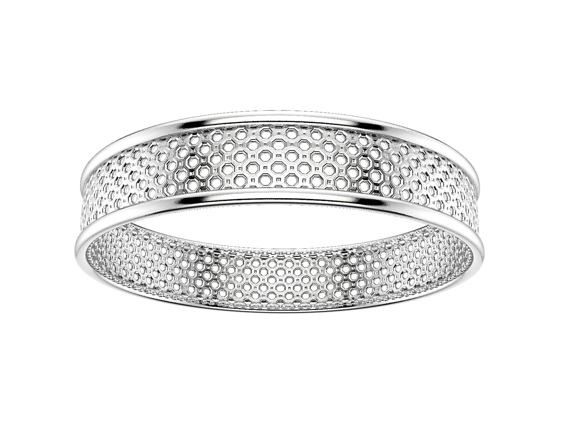 Hit New Style bracelet, sterling silver. Width: 12.00 mm.