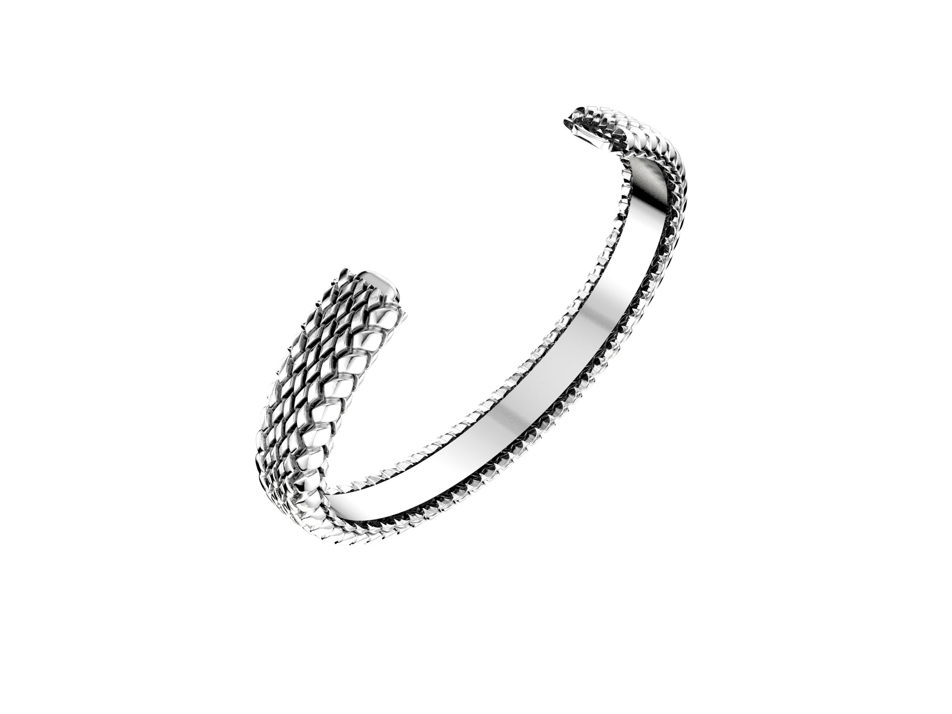 Hit New Style bracelet, sterling silver. Width: 10 mm.