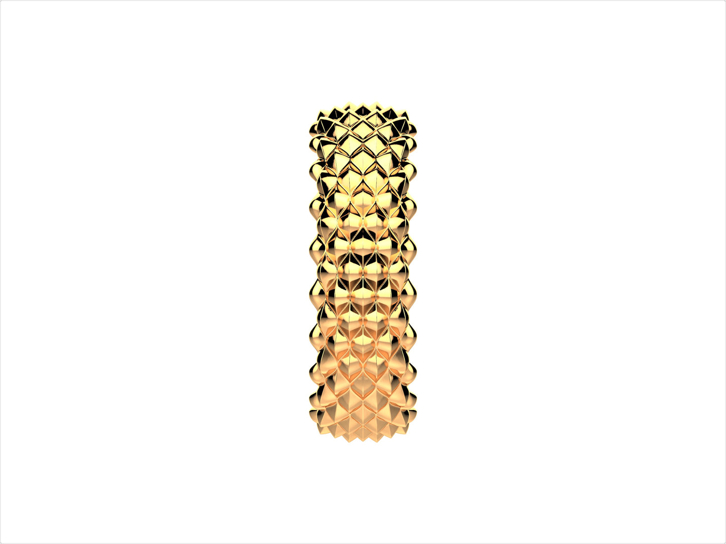 Hit New Style ring, 18K rose gold. Width of the pattern: 6.0 mm.