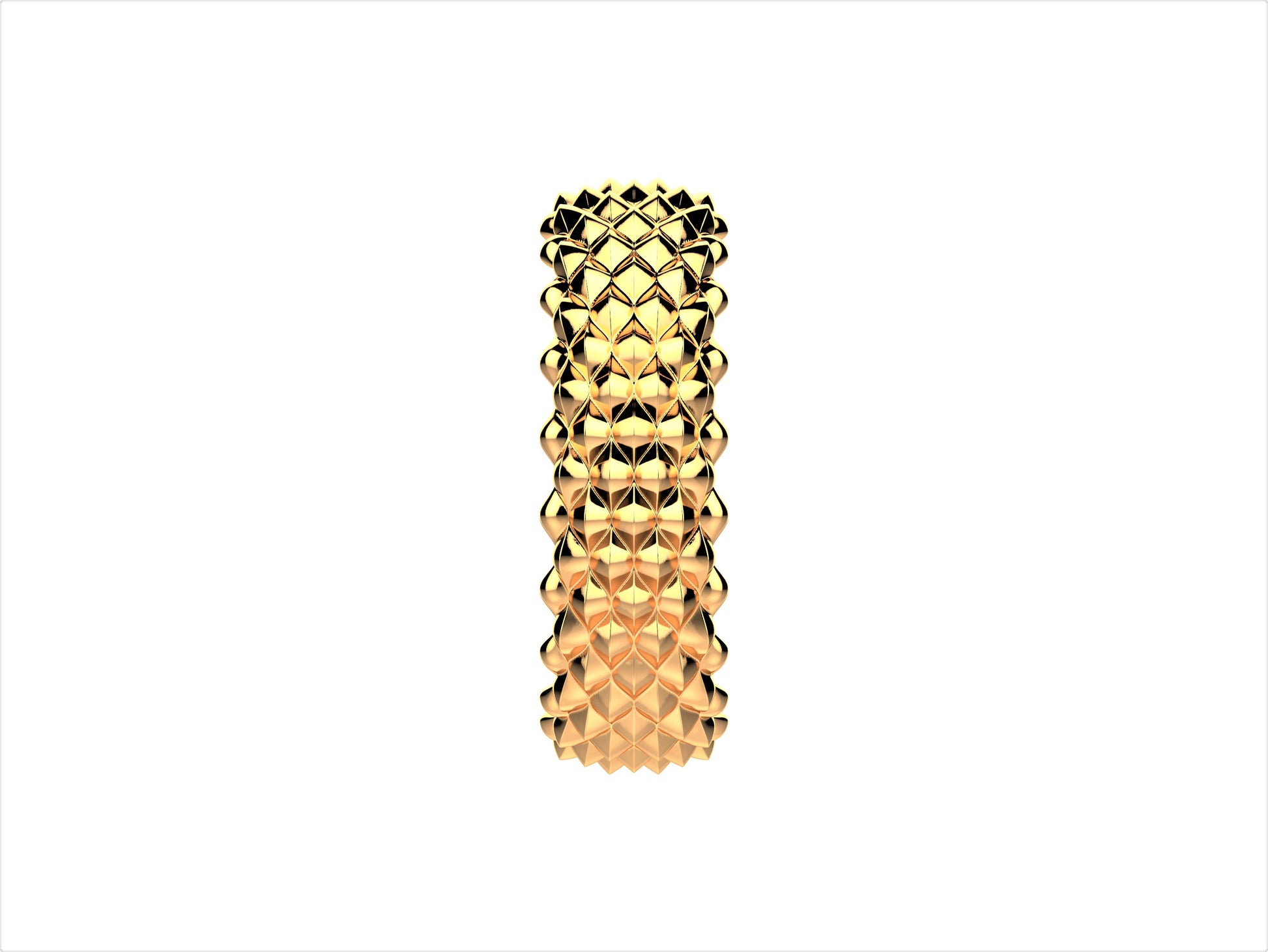 Hit New Style ring, 18K rose gold. Width of the pattern: 6.0 mm.