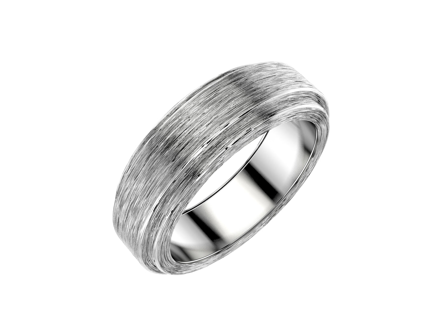 Tehuti GDLD Love wedding band, width 5.0 mm, platina 950.