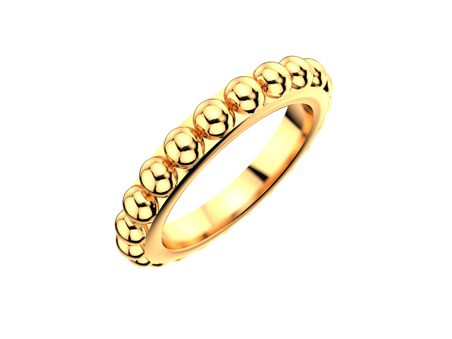 Hit New Style ring, 18K rose gold. Width of the pattern: 3.5 mm.