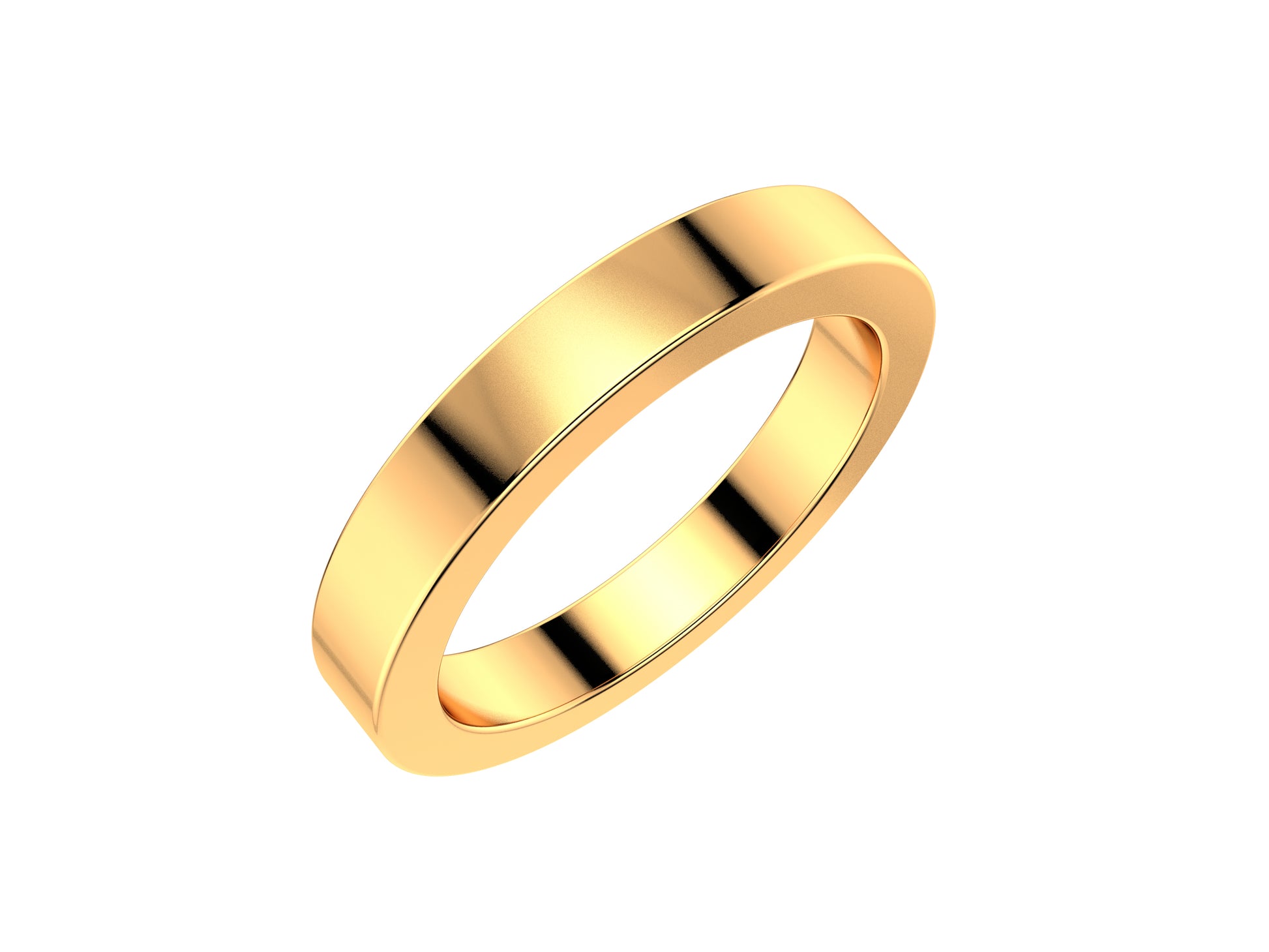 Love wedding band, width 3.0 mm, 18K yellow gold.